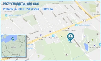 PORADNIA OKULISTYCZNA - PRZYCHODNIA ORŁOWO SPÓŁKA Z OGRANICZONĄ ODPOWIEDZIALNOŚCIĄ - UL. WROCŁAWSKA 54,  GDYNIA