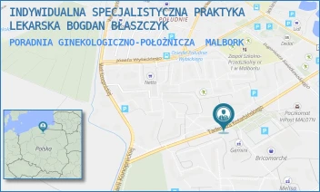 PORADNIA GINEKOLOGICZNO-POŁOŻNICZA - INDYWIDUALNA SPECJALISTYCZNA PRAKTYKA LEKARSKA BOGDAN BŁASZCZYK - UL. TADEUSZA KOTARBIŃSKIEGO 1A/2,  MALBORK