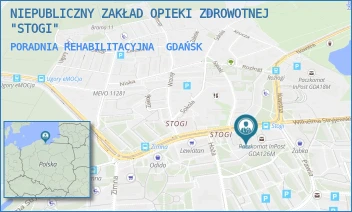 PORADNIA REHABILITACYJNA - NIEPUBLICZNY ZAKŁAD OPIEKI ZDROWOTNEJ "STOGI" - UL. WILHELMA STRYJEWSKIEGO 29,  GDAŃSK