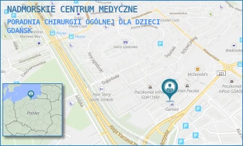 PORADNIA CHIRURGII OGÓLNEJ DLA DZIECI - NADMORSKIE CENTRUM MEDYCZNE SPÓŁKA Z OGRANICZONĄ ODPOWIEDZIALNOŚCIĄ - UL. ŚWIĘTOKRZYSKA 4,  GDAŃSK