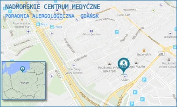 PORADNIA ALERGOLOGICZNA - NADMORSKIE CENTRUM MEDYCZNE SPÓŁKA Z OGRANICZONĄ ODPOWIEDZIALNOŚCIĄ - UL. ŚWIĘTOKRZYSKA 4,  GDAŃSK