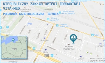 PORADNIA KARDIOLOGICZNA - NIEPUBLICZNY ZAKŁAD OPIEKI ZDROWOTNEJ VITA-MED - UL. WEJHEROWSKA 59,  GDYNIA