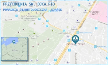 PORADNIA DIABETOLOGICZNA - PRZYCHODNIA ŚW. OJCA PIO - UL. ZBIGNIEWA BURZYŃSKIEGO 1,  GDAŃSK