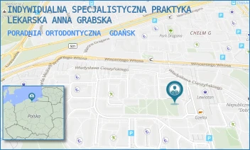 PORADNIA ORTODONTYCZNA - INDYWIDUALNA SPECJALISTYCZNA PRAKTYKA LEKARSKA ANNA GRABSKA - UL. WŁADYSŁAWA CIESZYŃSKIEGO 25/5,  GDAŃSK