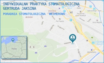 PORADNIA STOMATOLOGICZNA - INDYWIDUALNA PRAKTYKA STOMATOLOGICZNA GERTRUDA JAKSINA - UL. WAŁOWA 1A/3,  WEJHEROWO