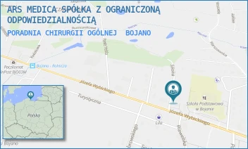 PORADNIA CHIRURGII OGÓLNEJ - ARS MEDICA SPÓŁKA Z OGRANICZONĄ ODPOWIEDZIALNOŚCIĄ - UL. SZKOLNA 4,  BOJANO