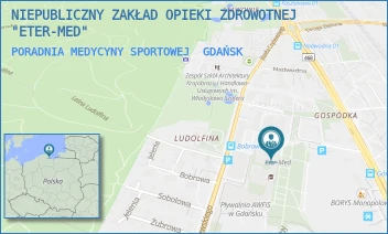 PORADNIA MEDYCYNY SPORTOWEJ - NIEPUBLICZNY ZAKŁAD OPIEKI ZDROWOTNEJ "ETER-MED" - UL. KAZIMIERZA GÓRSKIEGO 1,  GDAŃSK