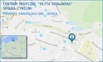 PORADNIA KARDIOLOGICZNA - CENTRUM MEDYCZNE "PŁYTA REDŁOWSKA" SPÓŁKA CYWILNA - UL. BOHATERÓW STARÓWKI WARSZAWSKIEJ 5,  GDYNIA