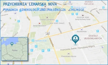 PORADNIA GINEKOLOGICZNO-POŁOŻNICZA - PRZYCHODNIA LEKARSKA NOVA - UL. DRZYMAŁY 33,  CHOJNICE