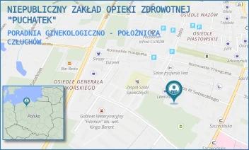 PORADNIA GINEKOLOGICZNO - POŁOŻNICZA - NIEPUBLICZNY ZAKŁAD OPIEKI ZDROWOTNEJ "PUCHATEK" - UL. SOBIESKIEGO 5,  CZŁUCHÓW