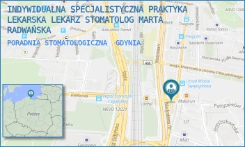 PORADNIA STOMATOLOGICZNA - INDYWIDUALNA SPECJALISTYCZNA PRAKTYKA LEKARSKA LEKARZ STOMATOLOG MARTA RADWAŃSKA - UL. ŚWIĘTOJAŃSKA 89/1,  GDYNIA