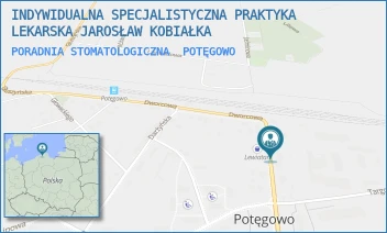 PORADNIA STOMATOLOGICZNA - INDYWIDUALNA SPECJALISTYCZNA PRAKTYKA LEKARSKA JAROSŁAW KOBIAŁKA - UL. KOŚCIUSZKI 6,  POTĘGOWO