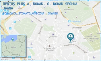 PORADNIA STOMATOLOGICZNA - DENTUS PLUS A. NOWAK, G. NOWAK SPÓŁKA JAWNA - DRZEWIECKIEGO 9/8,  GDAŃSK