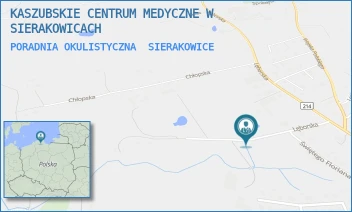 PORADNIA OKULISTYCZNA - KASZUBSKIE CENTRUM MEDYCZNE W SIERAKOWICACH - UL. LĘBORSKA 34/1,  SIERAKOWICE