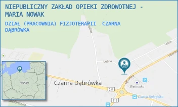 DZIAŁ (PRACOWNIA) FIZJOTERAPII - NIEPUBLICZNY ZAKŁAD OPIEKI ZDROWOTNEJ - MARIA NOWAK - LĘBORSKA 9,  CZARNA DĄBRÓWKA
