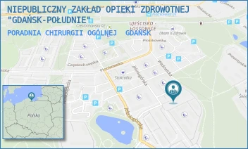 PORADNIA CHIRURGII OGÓLNEJ - NIEPUBLICZNY ZAKŁAD OPIEKI ZDROWOTNEJ "GDAŃSK-POŁUDNIE" - UL. JELENIOGÓRSKA 9,  GDAŃSK