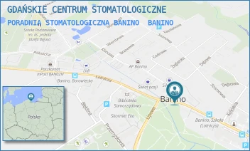 PORADNIA STOMATOLOGICZNA BANINO - GDAŃSKIE CENTRUM STOMATOLOGICZNE - UL. KLONOWA 43/3,  BANINO