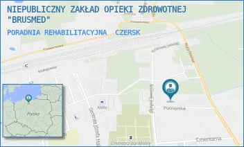PORADNIA REHABILITACYJNA - NIEPUBLICZNY ZAKŁAD OPIEKI ZDROWOTNEJ "BRUSMED" - UL. POMORSKA 18,  CZERSK