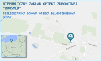 PIELĘGNIARSKA DOMOWA OPIEKA DŁUGOTERMINOWA - NIEPUBLICZNY ZAKŁAD OPIEKI ZDROWOTNEJ "BRUSMED" - UL. POLNA 1,  BRUSY