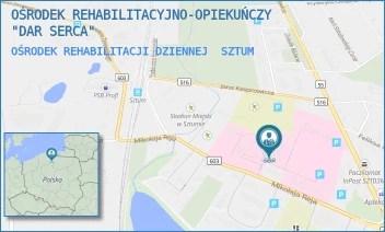 OŚRODEK REHABILITACJI DZIENNEJ - OŚRODEK REHABILITACYJNO-OPIEKUŃCZY "DAR SERCA" - UL. REJA 12,  SZTUM