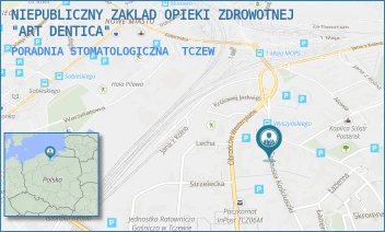 PORADNIA STOMATOLOGICZNA - NIEPUBLICZNY ZAKLAD OPIEKI ZDROWOTNEJ "ART DENTICA" - TADEUSZA KOŚCIUSZKI 12,  TCZEW