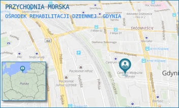 OŚRODEK REHABILITACJI DZIENNEJ - PRZYCHODNIA MORSKA JANCZEWSCY SPÓŁKA Z O. O. - UL. OBROŃCÓW WYBRZEŻA 8/131-136,  GDYNIA