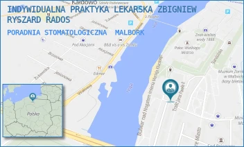 PORADNIA STOMATOLOGICZNA - INDYWIDUALNA PRAKTYKA LEKARSKA ZBIGNIEW RYSZARD RADOS - OS. STARE MIASTO 21,  MALBORK