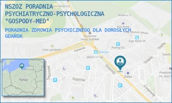 PORADNIA ZDROWIA PSYCHICZNEGO DLA DOROSŁYCH - NSZOZ PORADNIA PSYCHIATRYCZNO-PSYCHOLOGICZNA "GOSPODY-MED" - UL. GOSPODY 19,  GDAŃSK