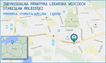 PORADNIA STOMATOLOGICZNA - INDYWIDUALNA PRAKTYKA LEKARSKA WOJCIECH STANISŁAW ROLBIECKI - UL. KOŚCIUSZKI 41,  CZERSK