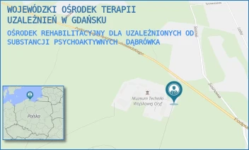 OŚRODEK REHABILITACYJNY DLA UZALEŻNIONYCH OD SUBSTANCJI PSYCHOAKTYWNYCH - WOJEWÓDZKI OŚRODEK TERAPII UZALEŻNIEŃ W GDAŃSKU - UL. PPŁK. RYSZARDA LUBOWIEDZKIEGO 2,  DĄBRÓWKA