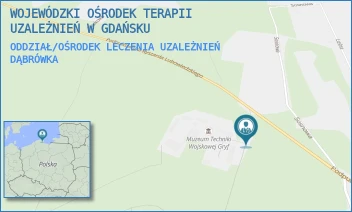 ODDZIAŁ/OŚRODEK LECZENIA UZALEŻNIEŃ - WOJEWÓDZKI OŚRODEK TERAPII UZALEŻNIEŃ W GDAŃSKU - UL. PPŁK. RYSZARDA LUBOWIEDZKIEGO 2,  DĄBRÓWKA