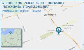 PORADNIA ORTODONCJI - NIEPUBLICZNY ZAKŁAD OPIEKI ZDROWOTNEJ PRZYCHODNIA STOMATOLOGICZNA - UL. WOLNOŚCI 36,  GDAŃSK