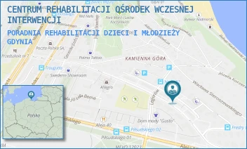PORADNIA REHABILITACJI DZIECI I MŁODZIEŻY - CENTRUM REHABILITACJI OŚRODEK WCZESNEJ INTERWENCJI - UL. AUGUSTYNA NECLA 11-13,  GDYNIA