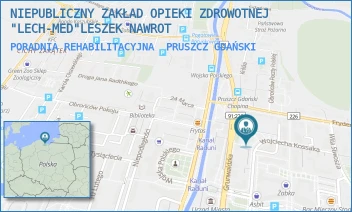 PORADNIA REHABILITACYJNA - NIEPUBLICZNY ZAKŁAD OPIEKI ZDROWOTNEJ "LECH-MED"LESZEK NAWROT - UL. GRUNWALDZKA 25,  PRUSZCZ GDAŃSKI