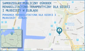 PORADNIA REHABILITACYJNA DLA DZIECI I MŁODZIEŻY - SAMODZIELNY PUBLICZNY OŚRODEK REHABILITACYJNO-TERAPEUTYCZNY DLA DZIECI I MŁODZIEŻY W ELBLĄGU - KRÓLEWIECKA 2,  ELBLĄG