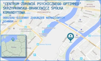 ODDZIAŁ DZIENNY ZABURZEŃ NERWICOWYCH - "CENTRUM ZDROWIA PSYCHICZNEGO OPTIMMED" SKRZYPKOWSKA-BRANCEWICZ SPÓŁKA  KOMANDYTOWA - UL. TORUŃSKA 18B/E,  GDAŃSK