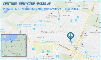 PORADNIA GINEKOLOGICZNO-POŁOŻNICZA - CENTRUM MEDYCZNE ESKULAP - UL. KOŚCIERSKA 9,  CHOJNICE