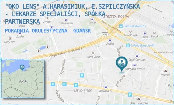 PORADNIA OKULISTYCZNA - "OKO LENS" A.HARASIMIUK, E.SZPILCZYŃSKA - LEKARZE SPECJALIŚCI, SPÓŁKA PARTNERSKA - UL. JESIONOWA 5,  GDAŃSK