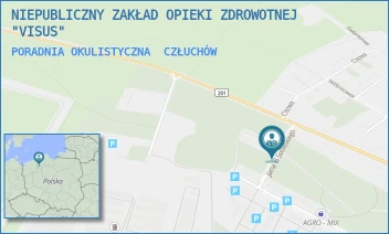 PORADNIA OKULISTYCZNA - NIEPUBLICZNY ZAKŁAD OPIEKI ZDROWOTNEJ "VISUS" - UL. SOBIESKIEGO 5/1,  CZŁUCHÓW