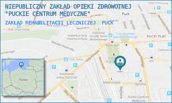ZAKŁAD REHABILITACJI LECZNICZEJ - NIEPUBLICZNY ZAKŁAD OPIEKI ZDROWOTNEJ "PUCKIE CENTRUM MEDYCZNE" - UL. I ARMII WOJSKA POLSKIEGO 16,  PUCK