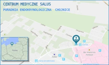 PORADNIA ENDOKRYNOLOGICZNA - CENTRUM MEDYCZNE SALUS - UL. LEŚNA 6A,  CHOJNICE