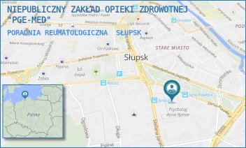 PORADNIA REUMATOLOGICZNA - NIEPUBLICZNY ZAKŁAD OPIEKI ZDROWOTNEJ "PGE-MED" - UL. JANA PAWŁA II 1A,  SŁUPSK