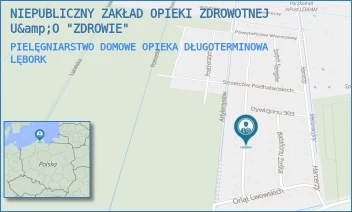 PIELĘGNIARSTWO DOMOWE OPIEKA DŁUGOTERMINOWA - NIEPUBLICZNY ZAKŁAD OPIEKI ZDROWOTNEJ U&amp;O "ZDROWIE" - UL. GEN. STANISŁAWA SOSABOWSKIEGO 12,  LĘBORK