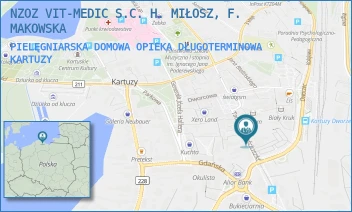 PIELĘGNIARSKA DOMOWA OPIEKA DŁUGOTERMINOWA - NZOZ VIT-MEDIC S.C. H. MIŁOSZ, F. MAKOWSKA - UL. TADEUSZA KOŚCIUSZKI 12,  KARTUZY