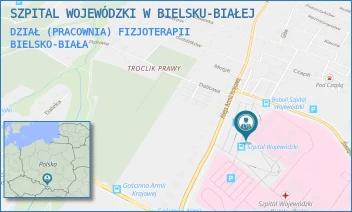 DZIAŁ (PRACOWNIA) FIZJOTERAPII - SZPITAL WOJEWÓDZKI W BIELSKU-BIAŁEJ - UL. AL.ARMII KRAJOWEJ 101,  BIELSKO-BIAŁA