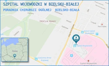 PORADNIA CHIRURGII OGÓLNEJ - SZPITAL WOJEWÓDZKI W BIELSKU-BIAŁEJ - UL. AL.ARMII KRAJOWEJ 101,  BIELSKO-BIAŁA