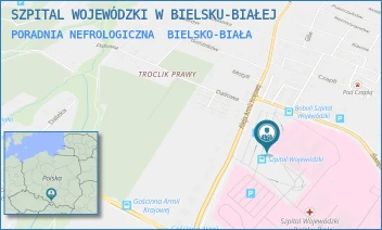 PORADNIA NEFROLOGICZNA - SZPITAL WOJEWÓDZKI W BIELSKU-BIAŁEJ - UL. AL.ARMII KRAJOWEJ 101,  BIELSKO-BIAŁA