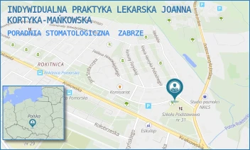 PORADNIA STOMATOLOGICZNA - INDYWIDUALNA PRAKTYKA LEKARSKA JOANNA KORTYKA-MAŃKOWSKA - UL. JANA I JĘDRZEJA ŚNIADECKICH 4/6,  ZABRZE