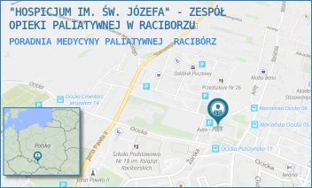 PORADNIA MEDYCYNY PALIATYWNEJ - "HOSPICJUM IM. ŚW. JÓZEFA" - ZESPÓŁ OPIEKI PALIATYWNEJ W RACIBORZU - UL. OCICKA 51A,  RACIBÓRZ