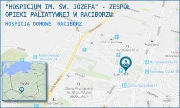 HOSPICJA DOMOWE - "HOSPICJUM IM. ŚW. JÓZEFA" - ZESPÓŁ OPIEKI PALIATYWNEJ W RACIBORZU - UL. OCICKA 51A,  RACIBÓRZ
